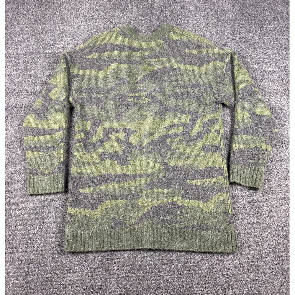 Rails Runi Green Gray Camo Button Cardigan Alpaca Wool Womens Medium Warm - Picture 10 of 10